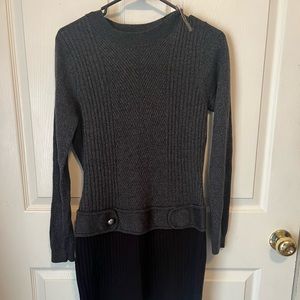 Large grey/black sweater dress